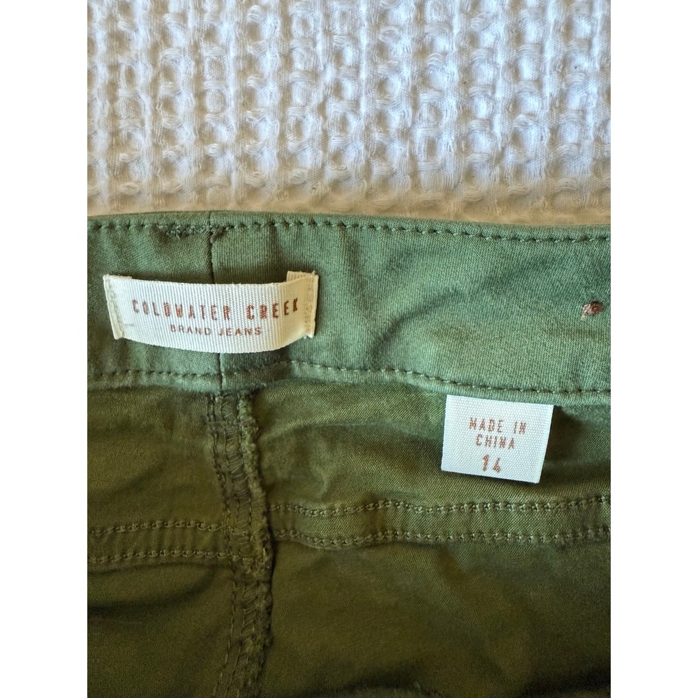 Green Coldwater Creek Jeans size 14 - Picture 3 of 4